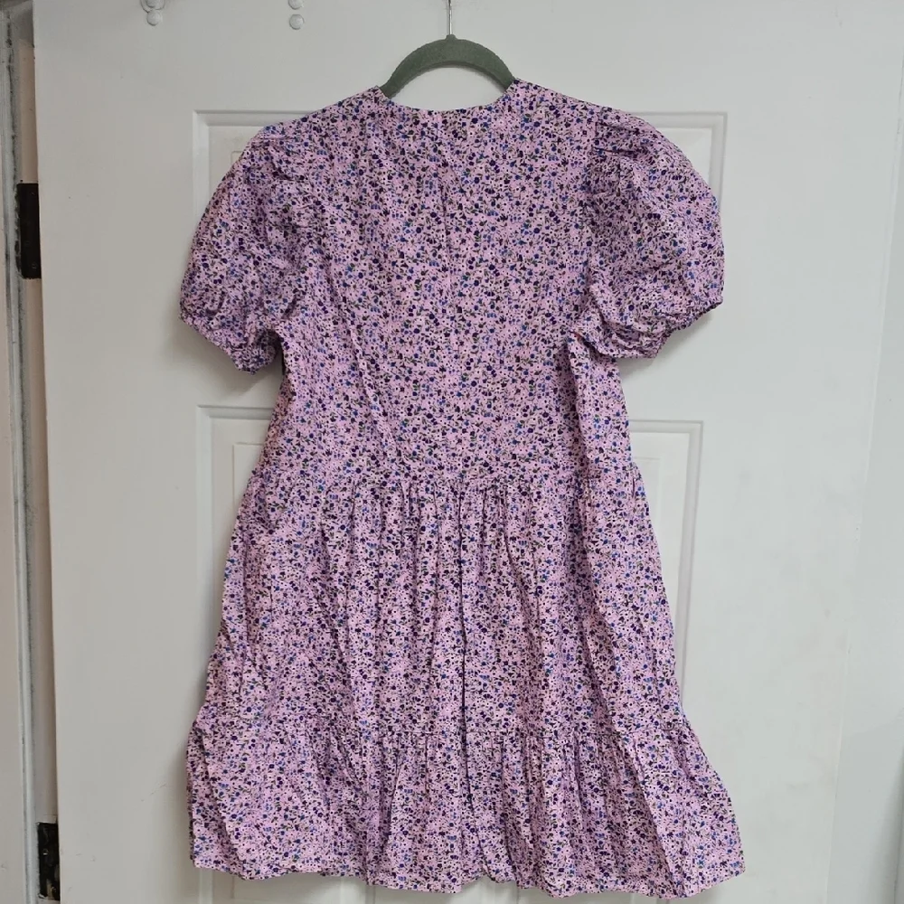 Tuckernuck Hyacinth House Lilac Floral Zip Front Ellie Mini Dress